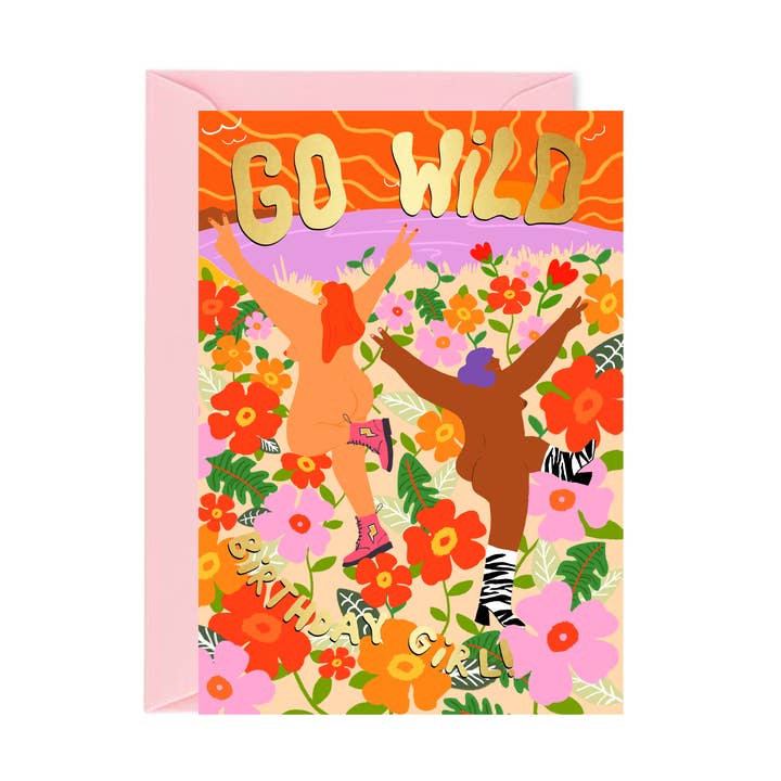 Carte d'anniversaire Go Wild pour la vente par Ickaprint