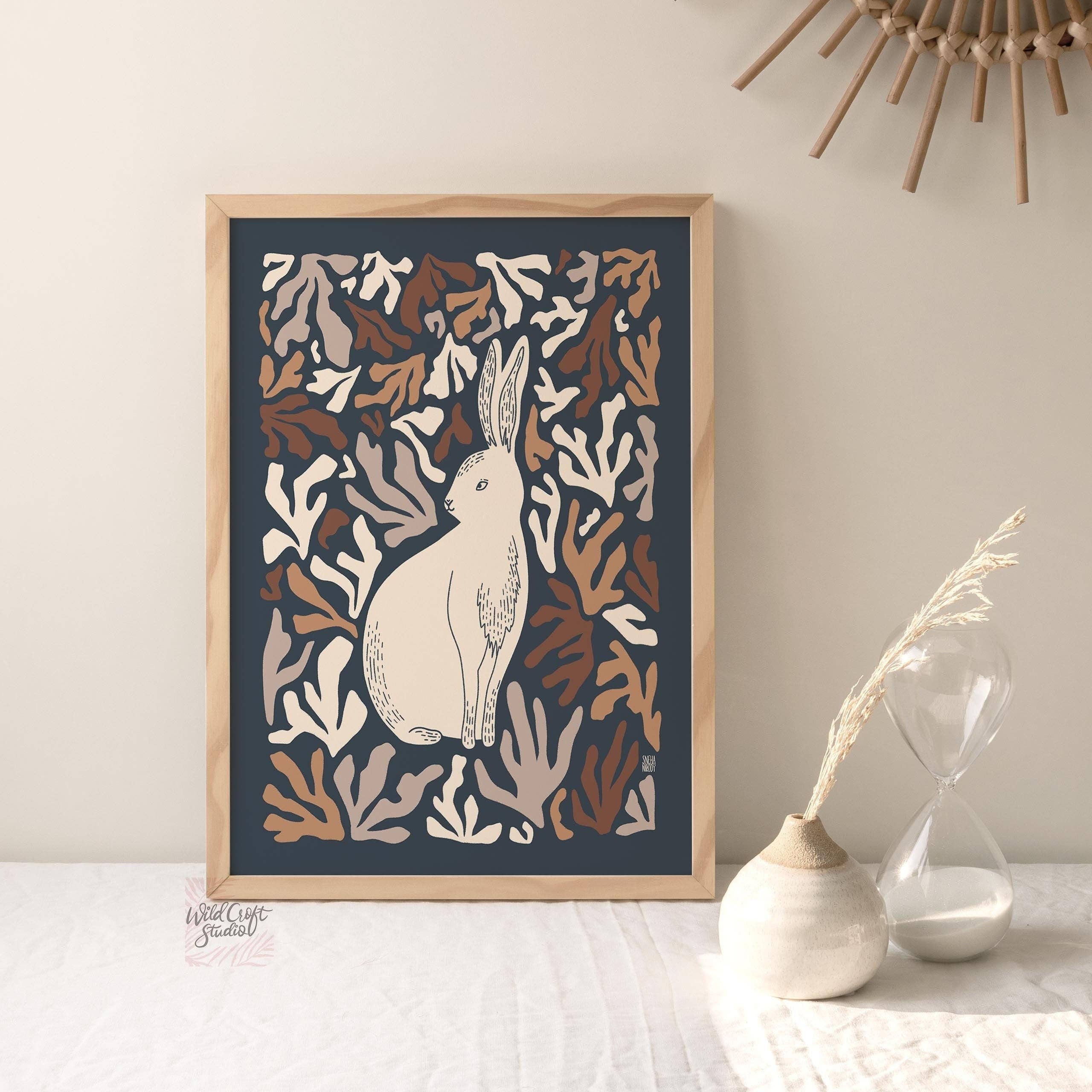 Wild Croft Studio - Wholesale Art Print - Darling Bunny (Muted) Art Print2