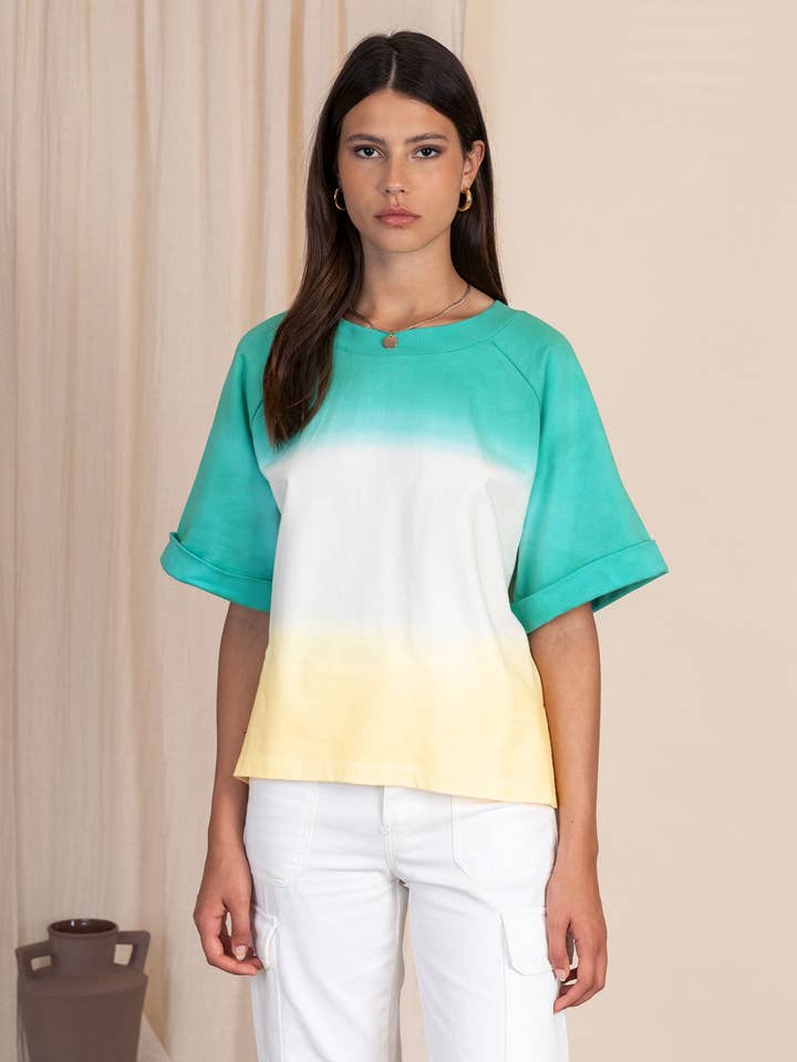 SWEAT DENVER lagoon for wholesale by Maison Anje