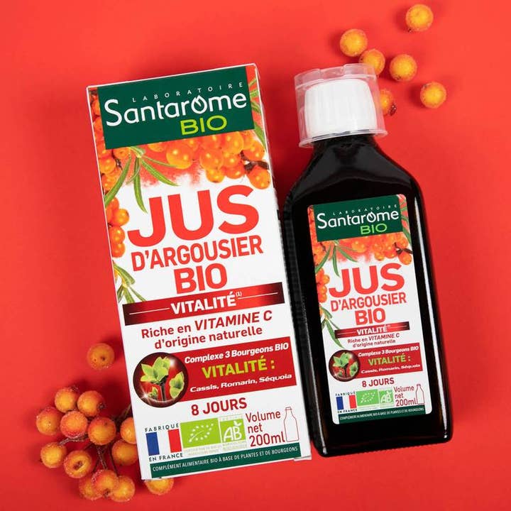 SANTAROME BIO – Suplemento/vitamina oral por atacado – Suco Orgânico de Espinheiro Marítimo3