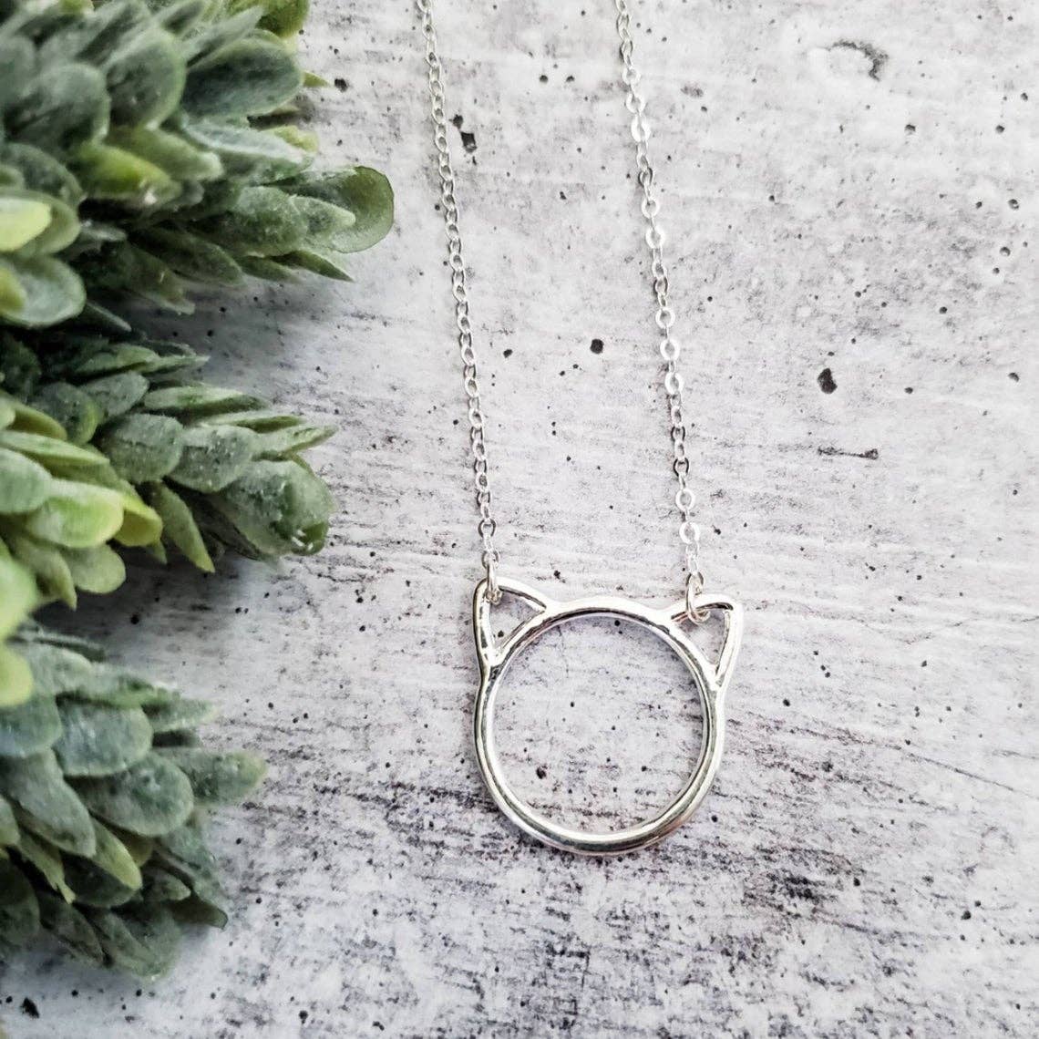 Salt and Sparkle - Wholesale Pendant/Charm Necklace - Kitty Silhouette Necklace4