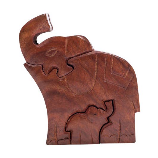 Matr Boomie Fair Trade - Vente Boîtes décoratives - Mama Elephant Boîte Puzzle0