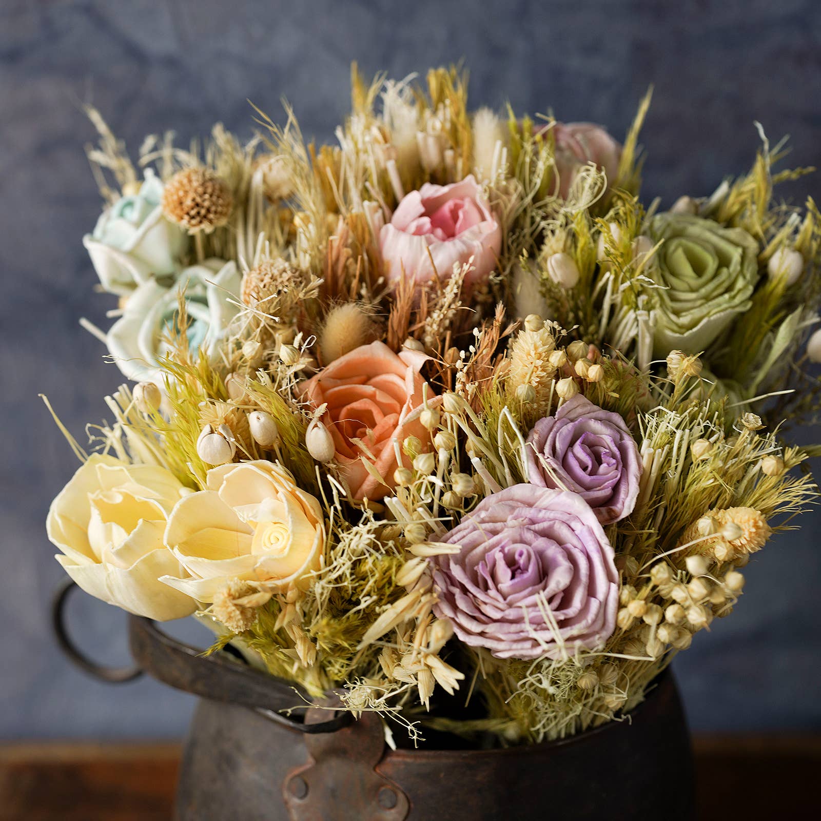 Blue Ocean Traders - Wholesale Dried/Pressed Flowers - Dried Flower Bouquet Mixed Color, Small2