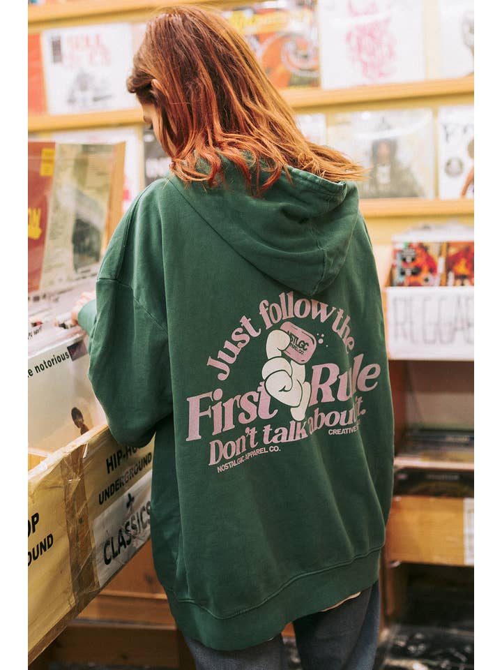 Nostalgic Apparel - Wholesale Hoodie - Unisex - First Rule | Oversized Hoodie5