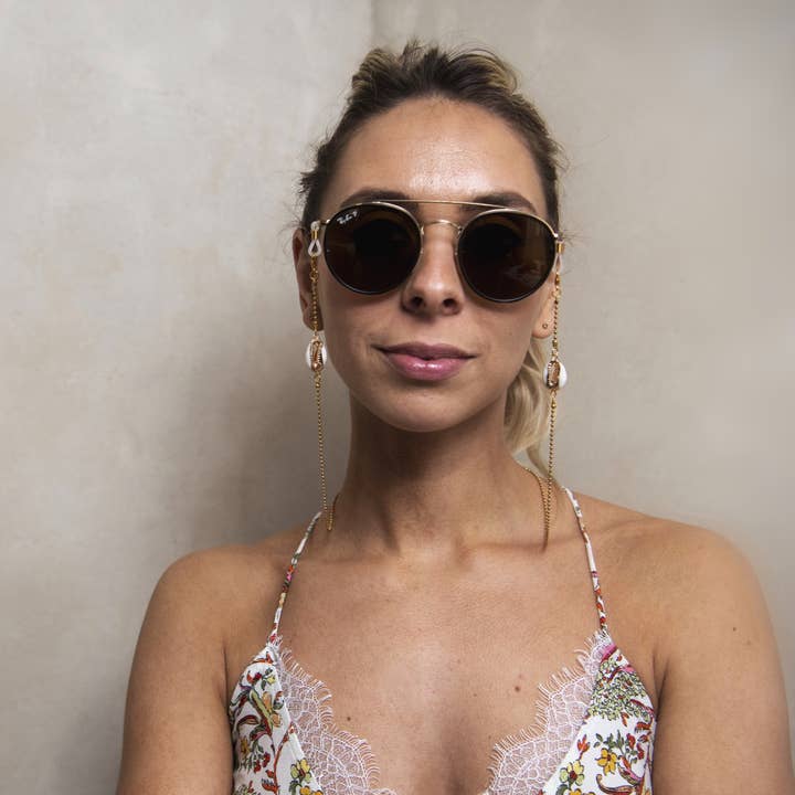 Glasses cord shells Tahiti for wholesale by A-Cords