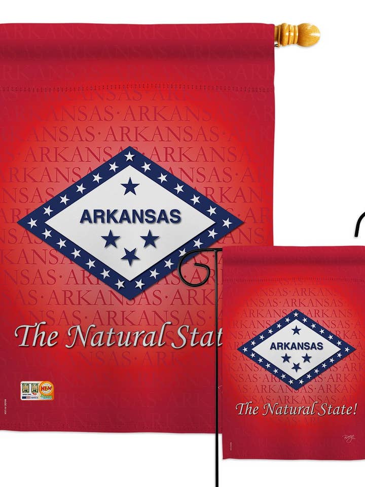 Arkansas Americana States Decor Flag for wholesale by Two Group Flag Co