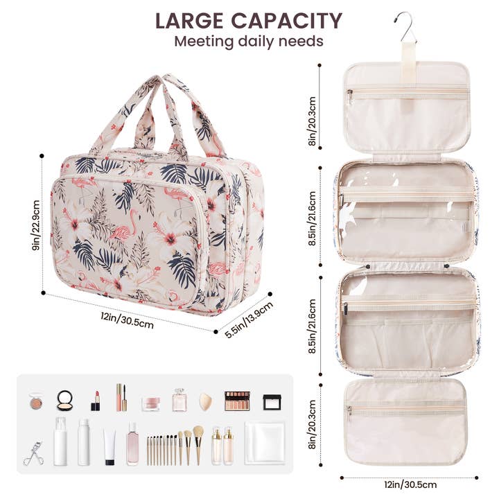 wandf - Wholesale Toiletry Bag - Women's - Large Capacity Waterproof Hanging Toiletry Bag Travel Bag58