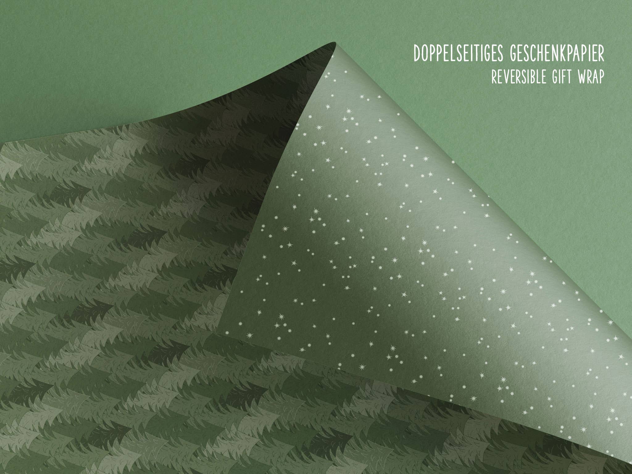 My Pretty Circus – wholesale Flat wrap – Christmas wrapping paper Christmas tree and stars1