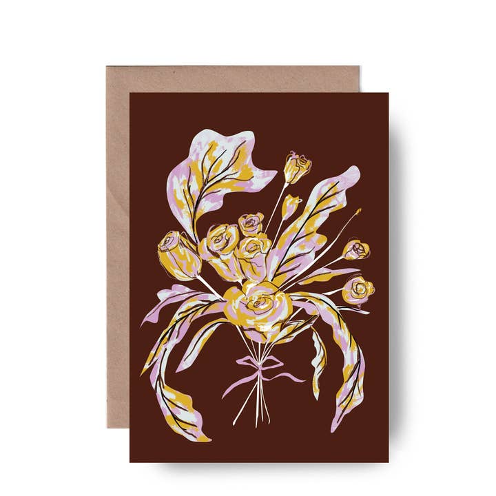 Biglietto di Fiori | Festa della Mamma | Biglietto di Auguri Riciclato per la vendita all'ingrosso da parte di Tomekah George