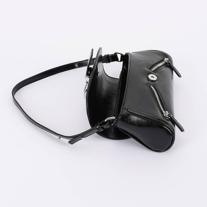 3AM BY H&D ACCESSORIES - Wholesale Crossbody Bag - Women's - Faux Leather Metal Buckle flap Bag