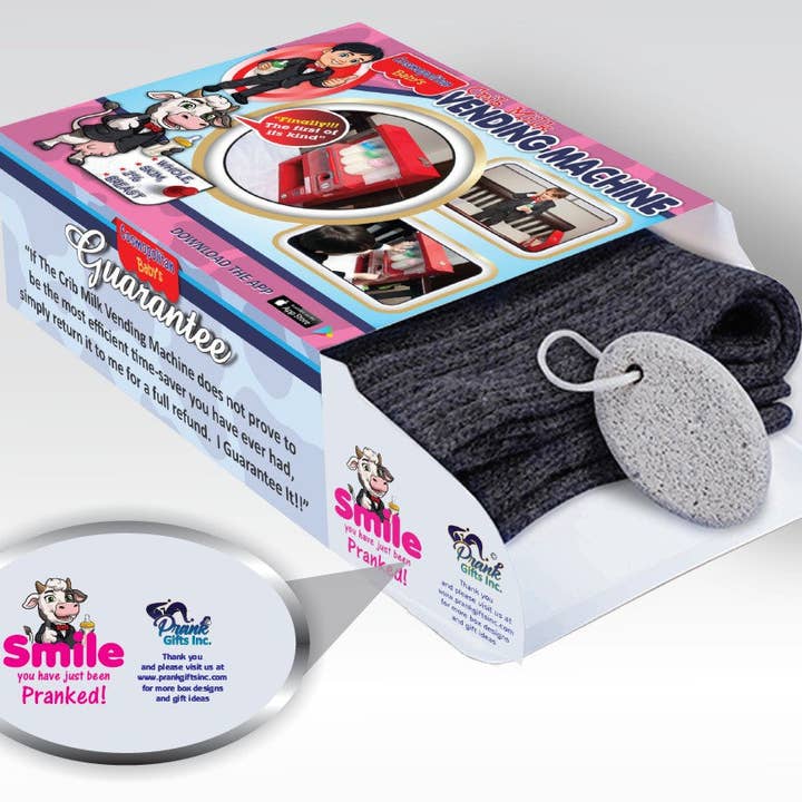 Prank Gifts Inc. – wholesale Gag gift/novelty gift – Crib Milk Vending Machine Prank Gift Box - Prank Gifts Inc.