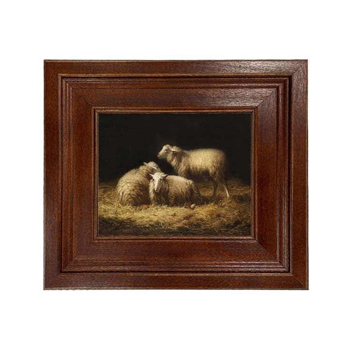 Madison Bay Co. - Historical Home Decor Reproductions - Wholesale Painting/Drawing - Sheep in the Hay Framed Painting Print on Canvas9