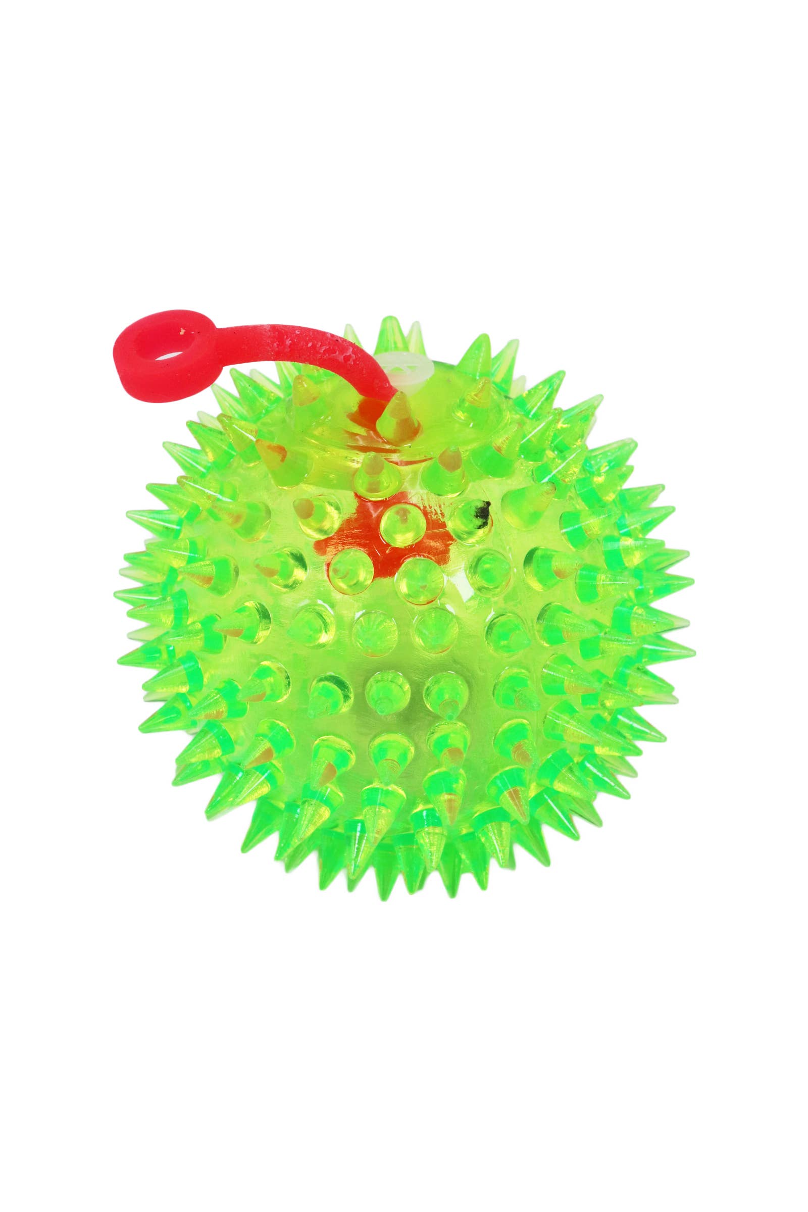 Cap Zone - Wholesale Squishy toy – Kids & Baby - Spiky LED Light-Up Squeaky Bouncy Ball - 2.75 Inch6