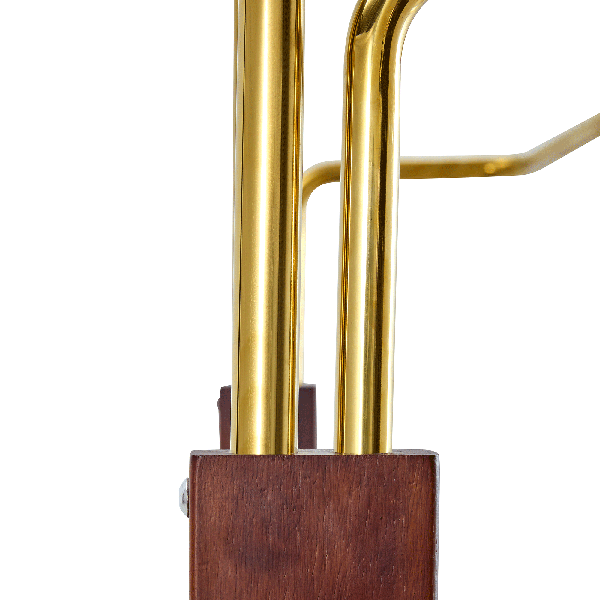 39F Inc. - Vente Porte-manteaux - Portemanteau en bois massif à double couche en or et noyer10