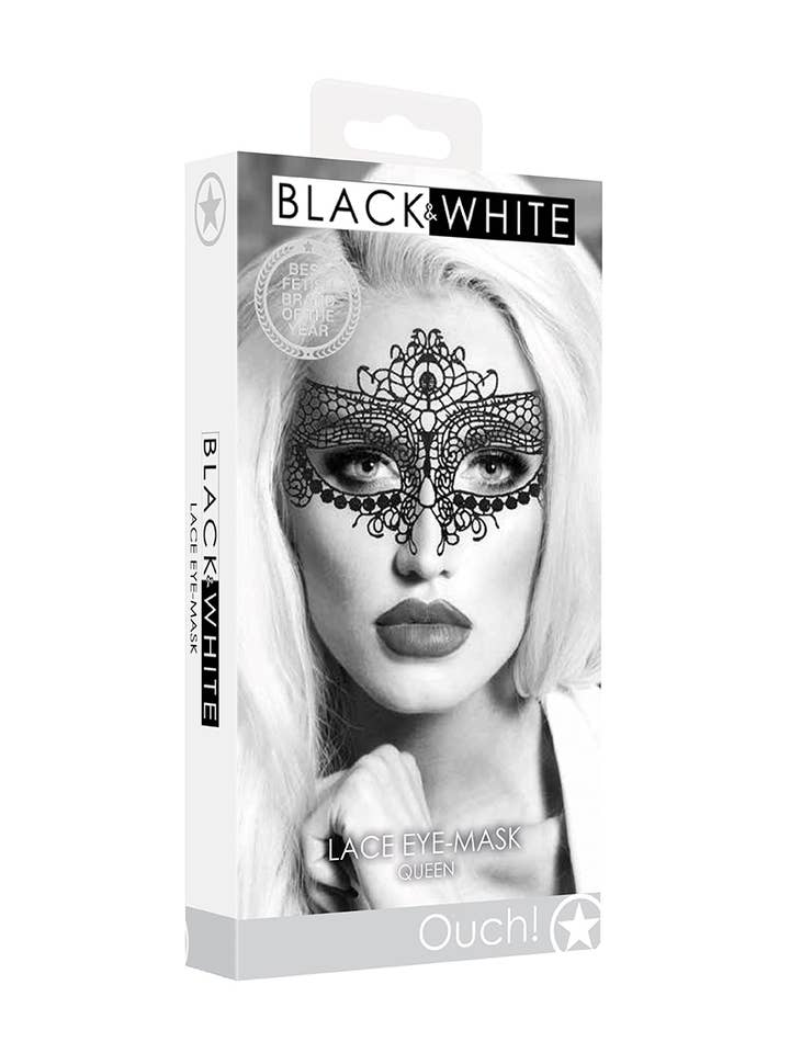 Shots - Wholesale Costume - Women's - Lace Eye- Mask OU685BLK