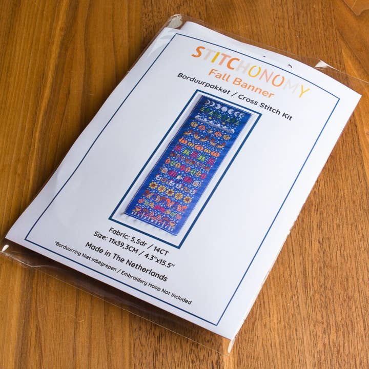 Stitchonomy - Wholesale Embroidery/Cross Stitch Supplies - Herfst Banner Kruissteekpakket2