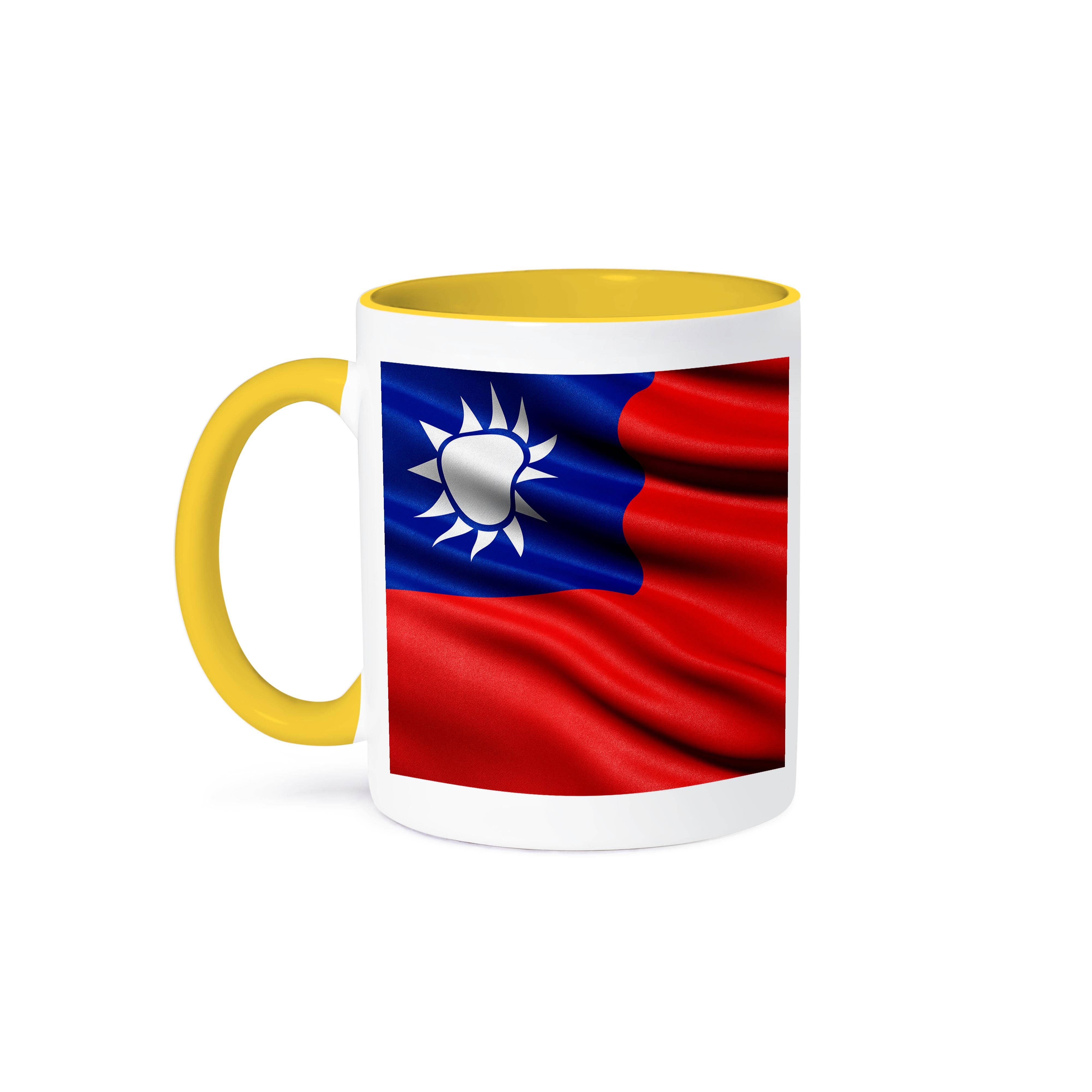 3dRose – Großhandel Kaffeebecher – 3dRose, Flagge von Taiwan, die im Wind weht, Tasse0