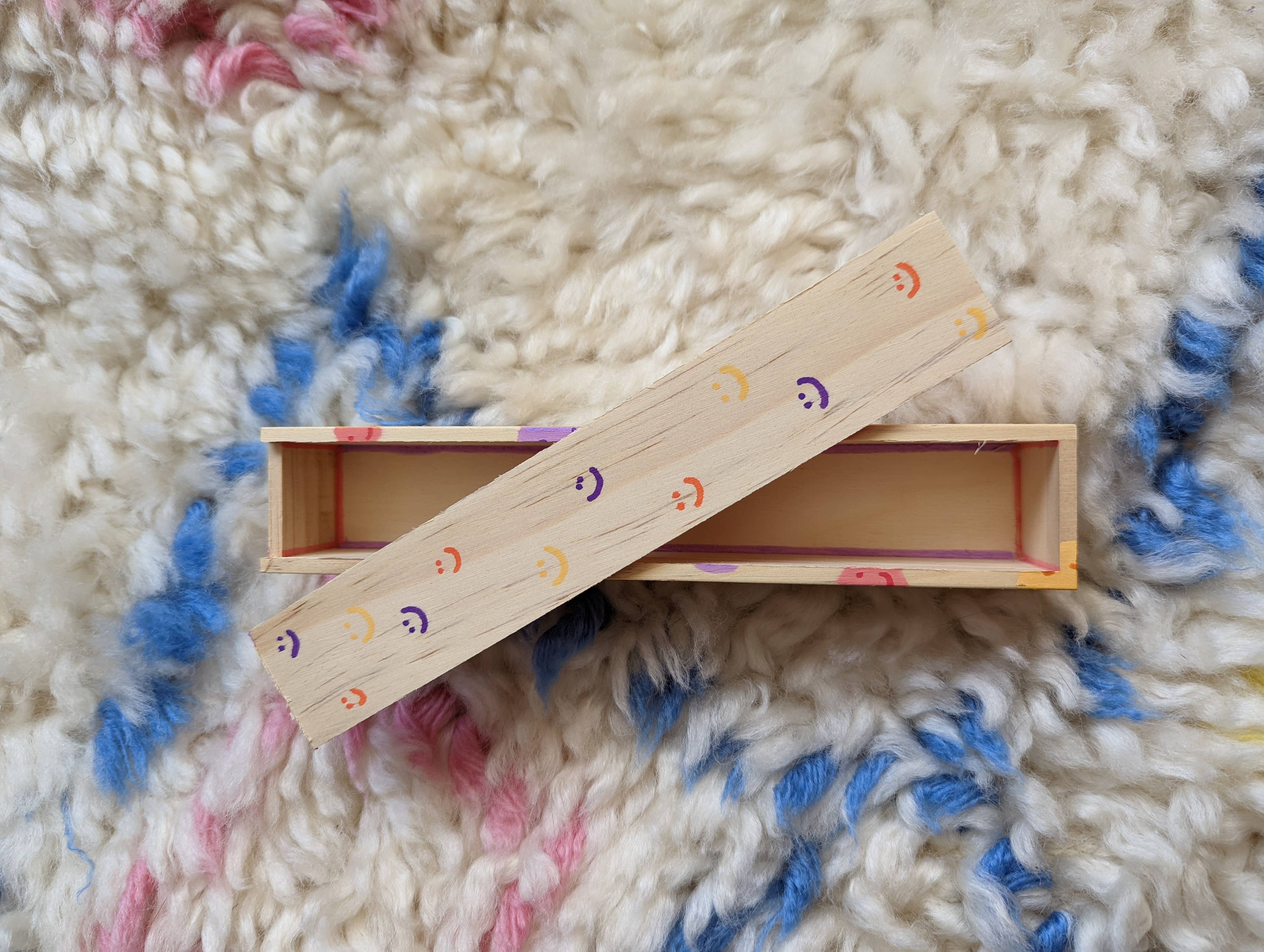 Foreignspell - Wholesale Decorative Box - Smiley Faces | Hand-Painted, One-of-a-Kind Wooden Box5