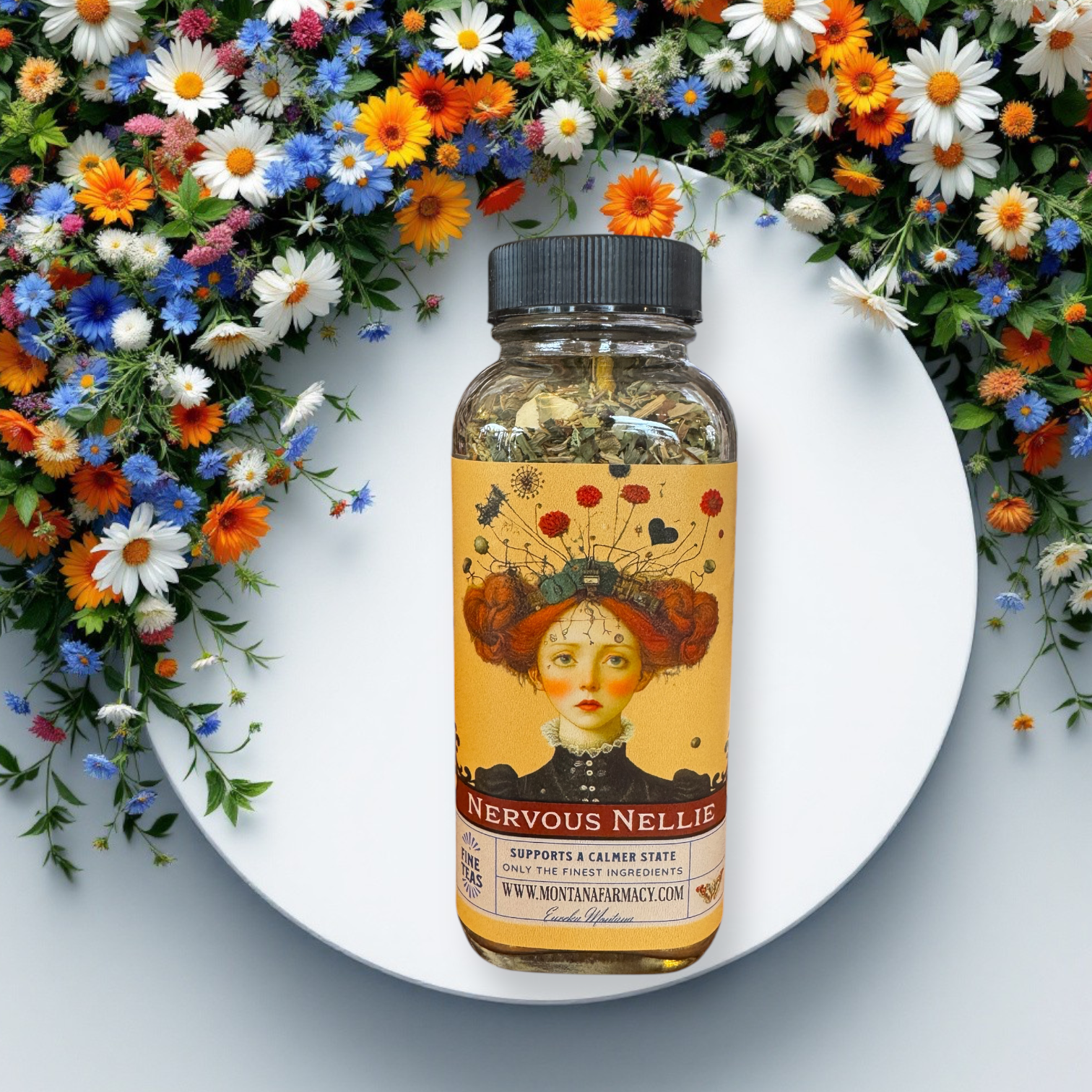 Montana Farmacy - Vendita all'ingrosso Tè sfusi - Tè Lil Miss Nervous Nellie Calm Yer Nerves Worry Wort2