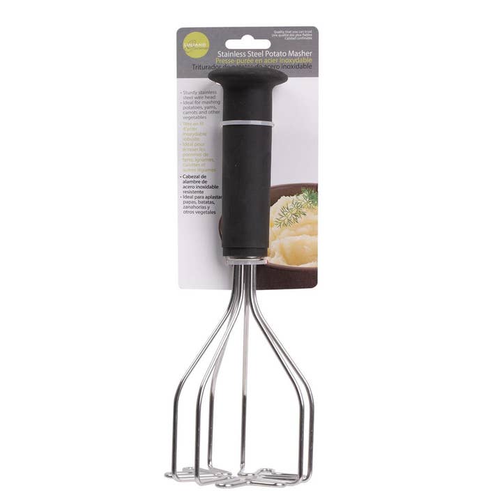 Luciano Gourmet - Wholesale Masher - Luciano Gourmet Stainless Steel Potato Masher, 26x9x9cm