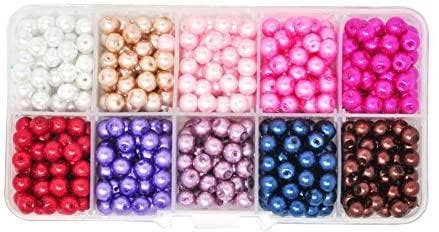 Mandala Crafts - Wholesale Beads - Glass Pearl Beads for Jewelry Making, Faux Pearls with Hole5