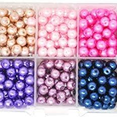Mandala Crafts - Wholesale Beads - Glass Pearl Beads for Jewelry Making, Faux Pearls with Hole5