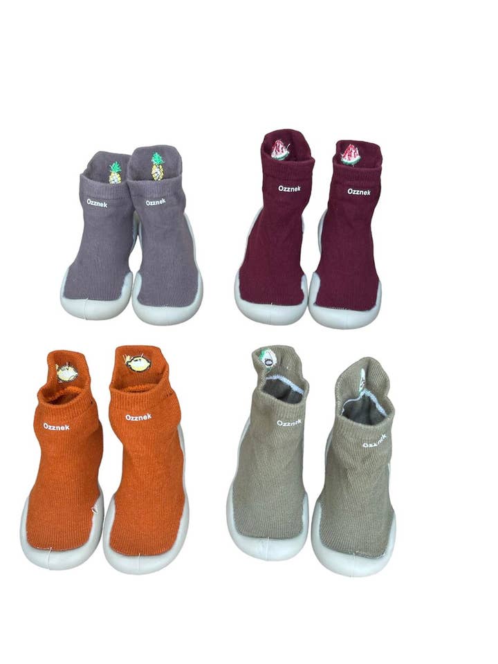 Ozznek Shoes - Wholesale Socks - Baby - Toddler Barefoot Sock Shoes – Flexible, Wide Toe Box-Fruity 12