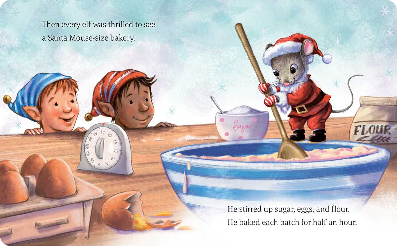 Simon & Schuster - Wholesale Preschool Book (3-5) - Santa Mouse Bakes Christmas Cookies by Michael Brown4