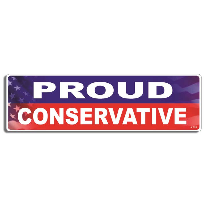 Proud Conservative - Autocollant conservateur pour pare-chocs, aimant de voiture pour la vente par Humper Bumper
