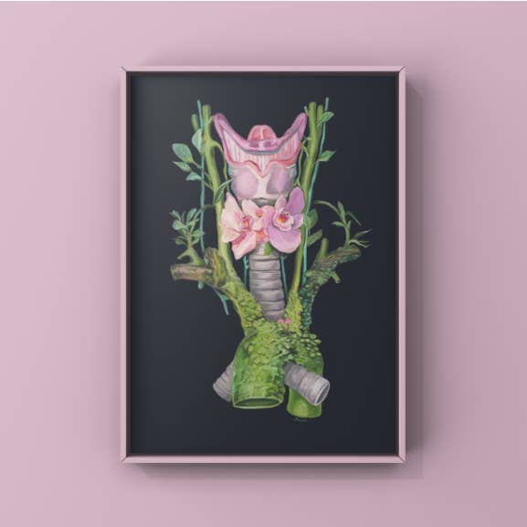 Trisha Thompson Adams - Vendita all'ingrosso Stampa artistica - Stampa artistica floreale di anatomia del fiore tiroideo