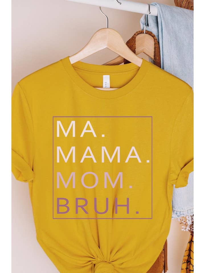 COLORBEAR - Wholesale Screen Printed T-Shirt - Women's - MA,MAMA,MOM,BRUH,MOTHER'S DAY UNISEX SHORT SLEEVE,GRAPHIC9
