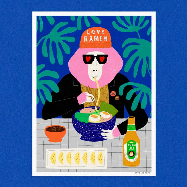Poster 30x40 cm – Love Ramen – AFF02 för wholesale av Dans Les Dents