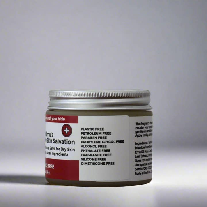 Farmbody Skin Care - Wholesale Healing Salve/Balm/Cream - Dr Emu's Dry Skin Salvation | Tallow Cream with Emu Oil2