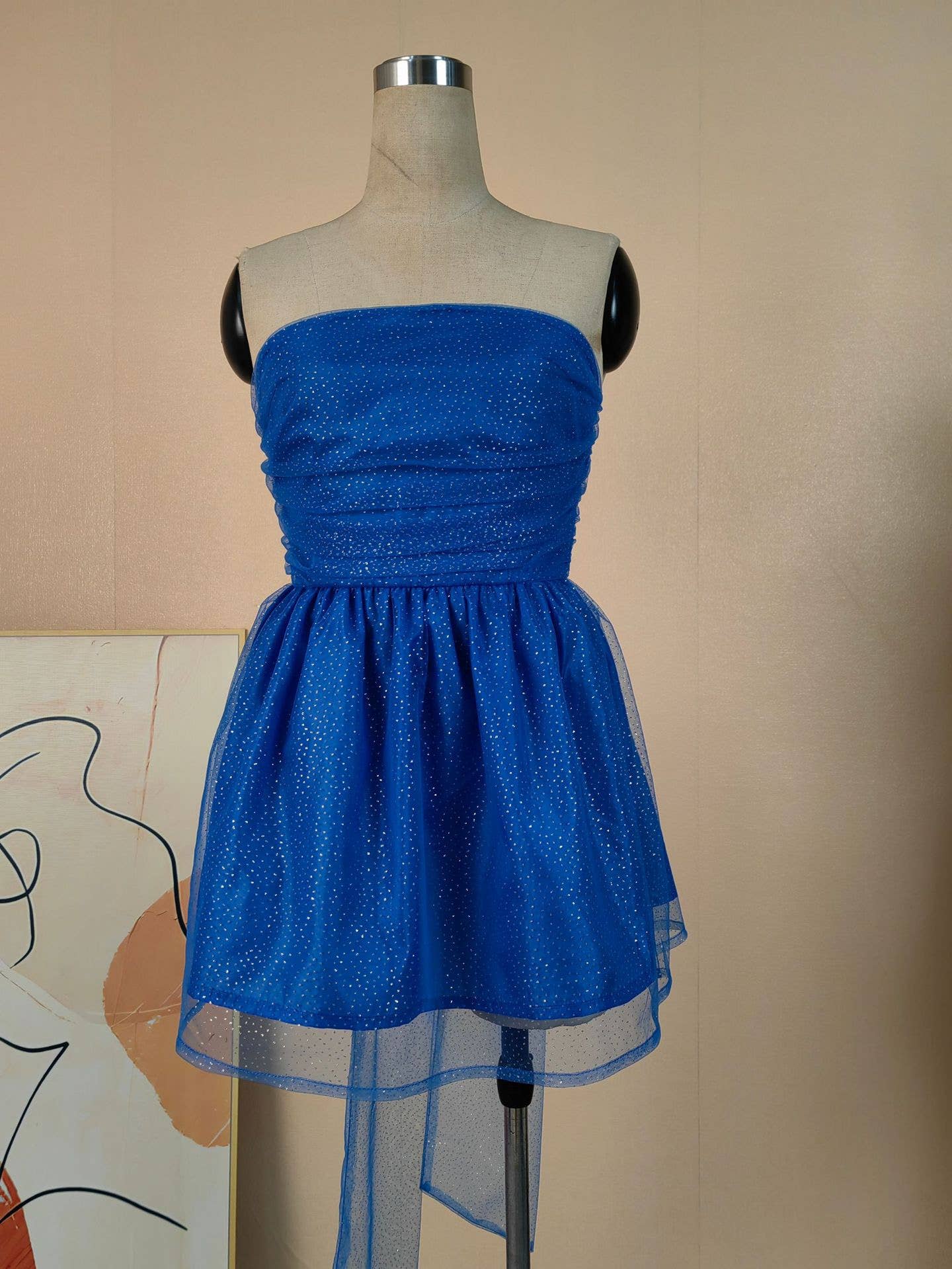 Sanyao Fashion – wholesale Dress – Women's – SF11 Elegant One-Shoulder Tube Top Tutu Skirt Backless Dress15