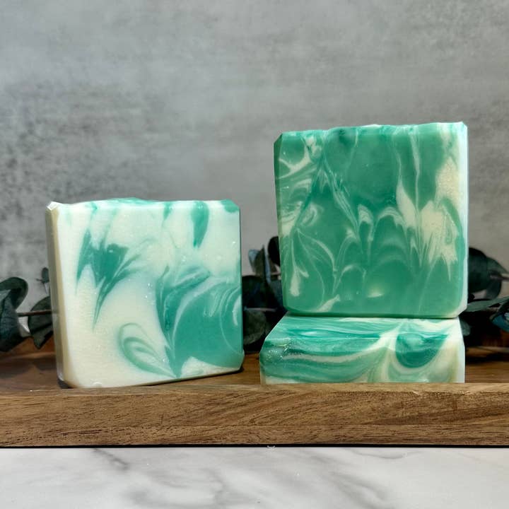 JB Artisans Soaps - Vente Pains de savon - Menthe et eucalyptus0