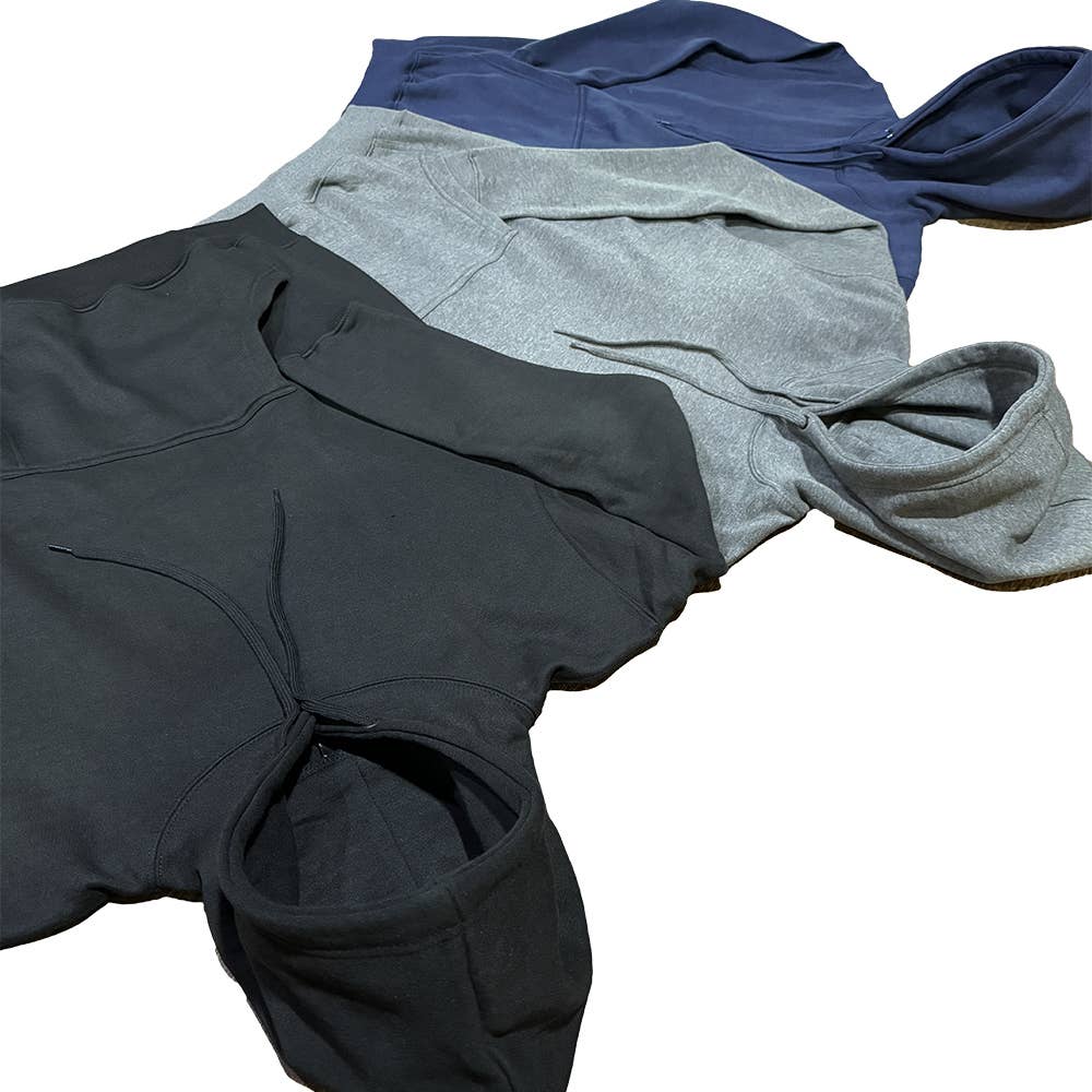 Factory Blanks – Hoodie – Unissexo por atacado – HOODIE PRETO 300GSM ALGODÃO POLIÉSTER FELPA - APENAS PARA O CANADÁ15