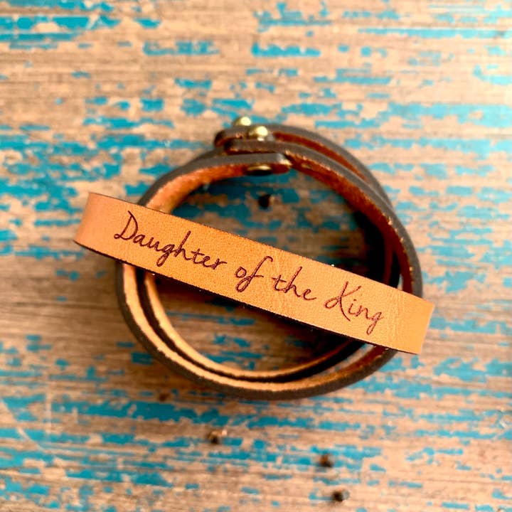 New Market Farmhouse - Wholesale Bangle Bracelet - Religious Scripture Thin Leather Bracelet Collection Easter