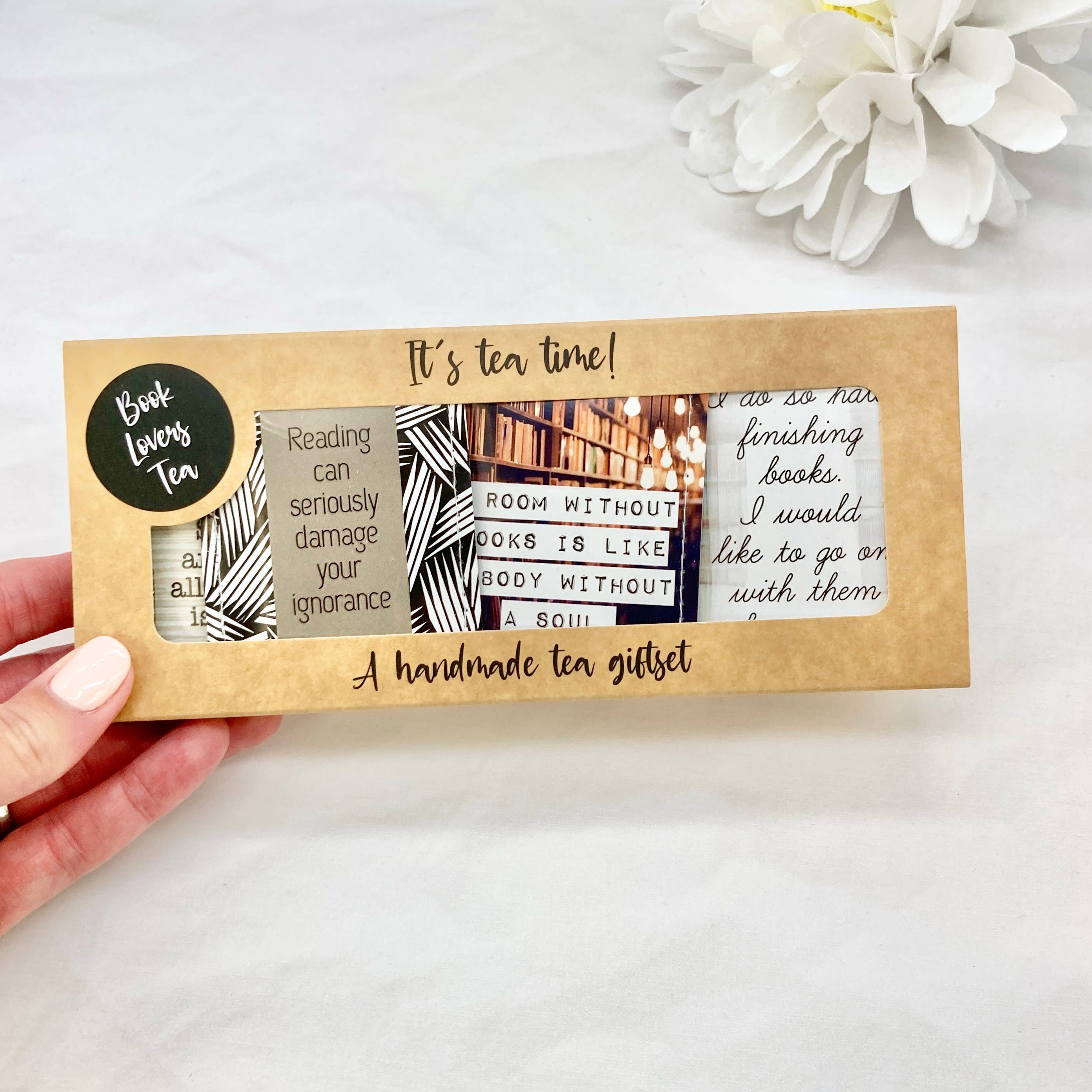Victoria Mae Designs – wholesale Tea bags – Gifts for Book Lovers: Tea Gift Set for Bookworms2