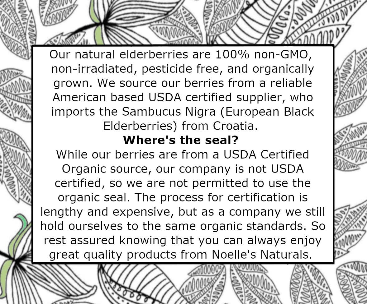 Noelle’s Naturals - Vendita all'ingrosso Frutta secca/disidratata - Bacche di Sambuco Intere Essiccate [1 Libbra Sfuso]1