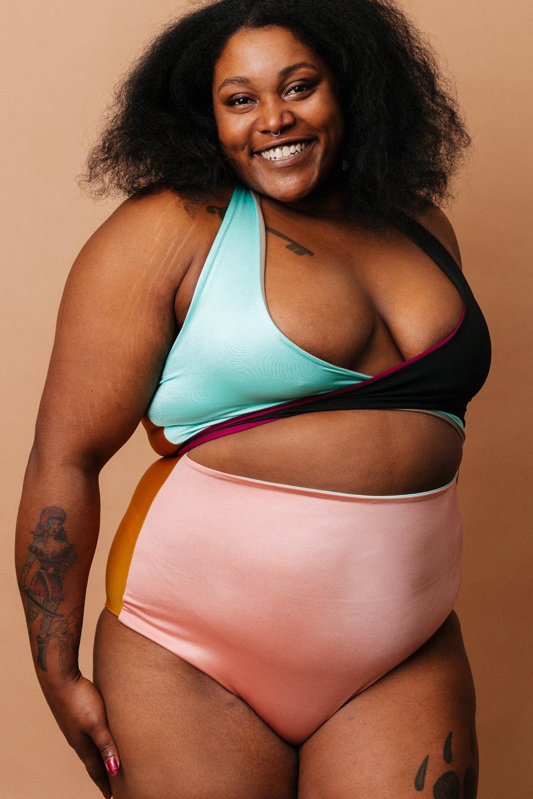 Altar - Wholesale Dress - Women's - Selka Swimsuit in Zero Waste Multi-Color (OOAK 2XLs)6