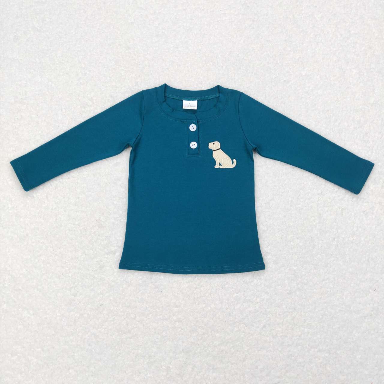 Aier Wholesale - Wholesale T-Shirt - Kids - Sibling Baby Boys Girls Embroidery Ducks Dogs Fishing Western Tee Shirts Top4