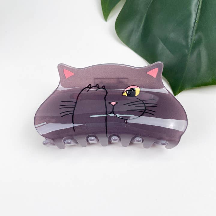 TheDivaSoap - Wholesale Hair Clip - Women's - Acrylic Cute Cartoon Cat Hair Claw Clip