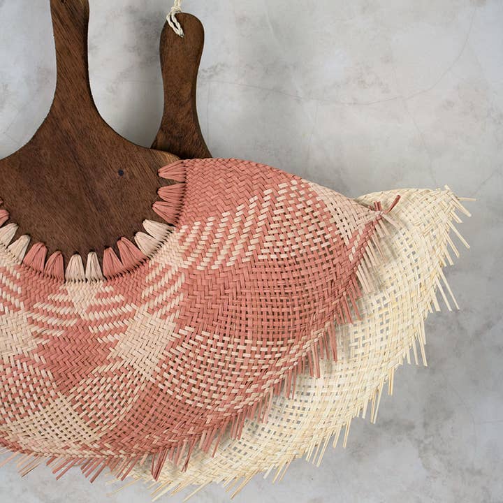 P.I.Project America - Wholesale Opvouwbare waaier - Handgeweven waaier van hout en natuurlijke palm2