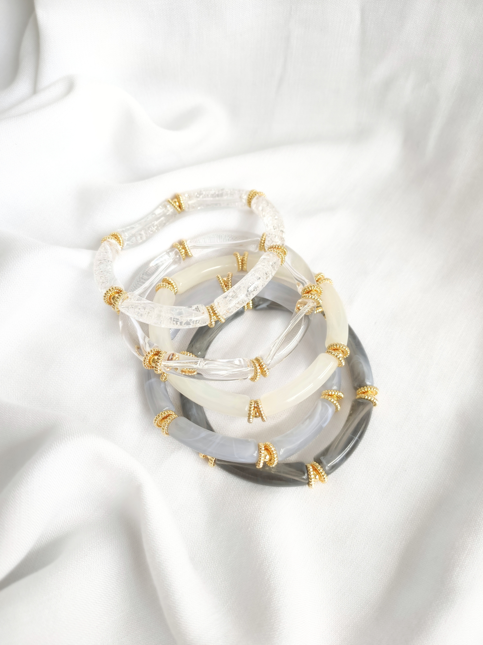 L'Atelier d'Artémis - Venta al por mayor Pulsera de cuentas - Pulsera elástica SALMA20