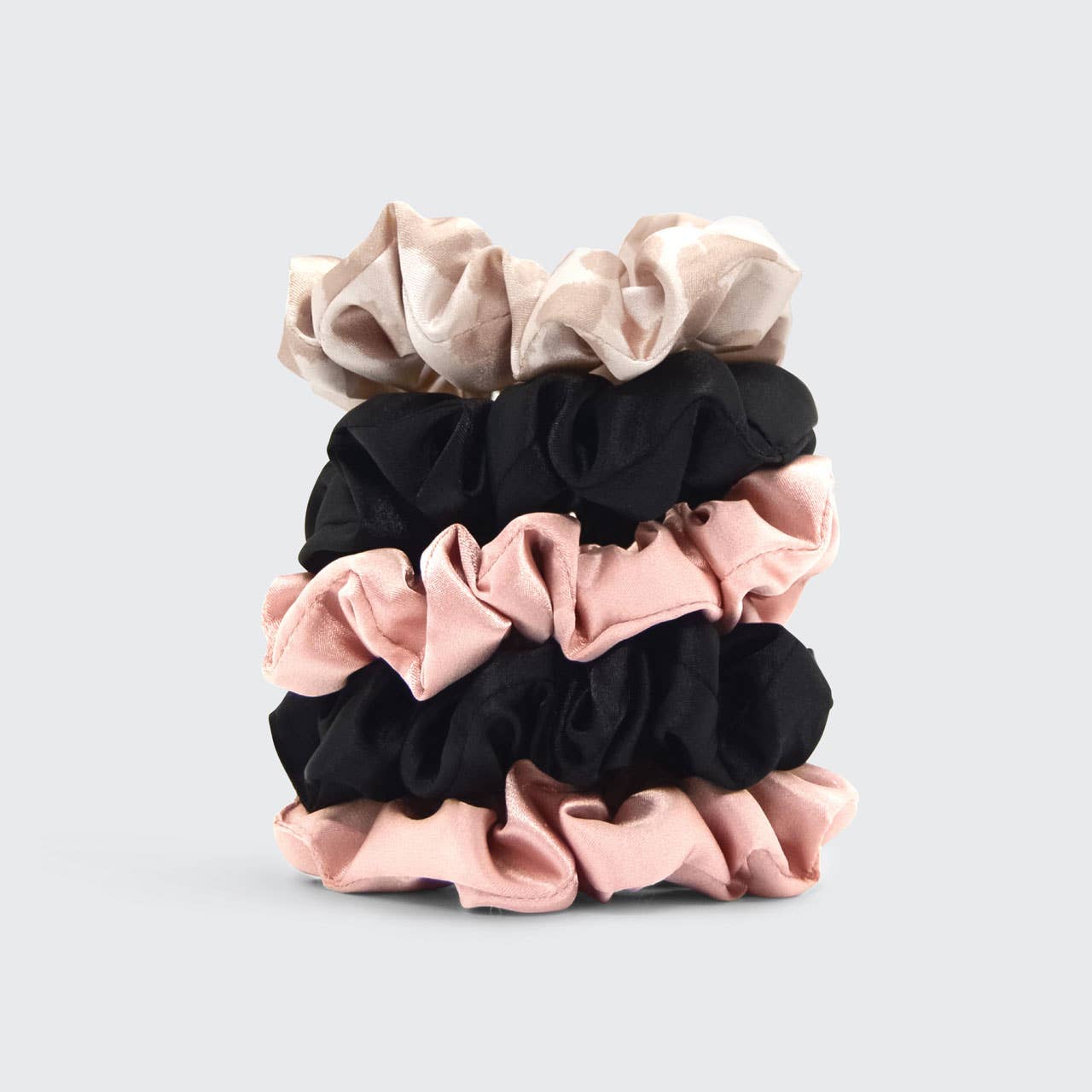 KITSCH - Wholesale Scrunchie - Women's - Satin Sleep Scrunchies 5pc - Assorted2