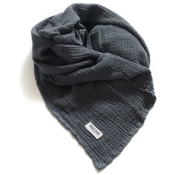 WAYDA - Wholesale Scarf - Women's - Mondlicht GRAU3