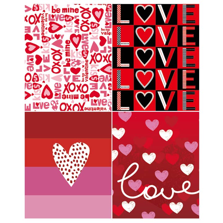 Angels Craft – Saco de presente por atacado – Saco Presente Dia dos Namorados - Red love