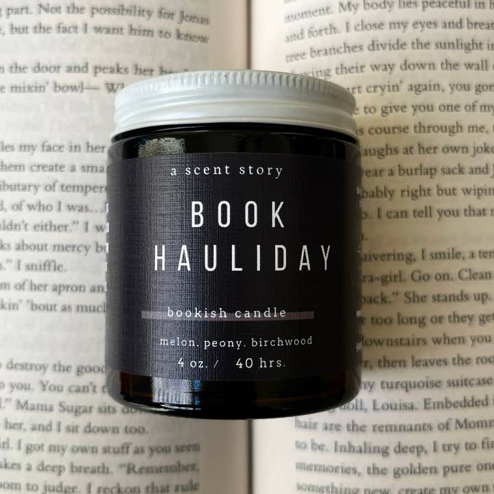 A Scent Story Candle Co - Wholesale Jar/Filled Candle - Book Hauliday - Bookish Candle | Book Themed Candle
