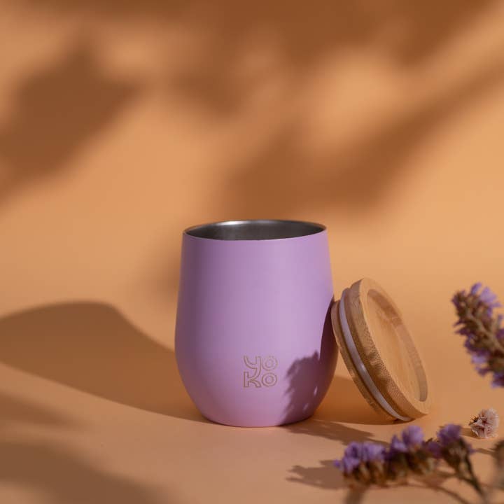 YOKO DESIGN - Wholesale Insulated Mug/Tumbler - Insulated mug 250ml - Pastels- Lavender1