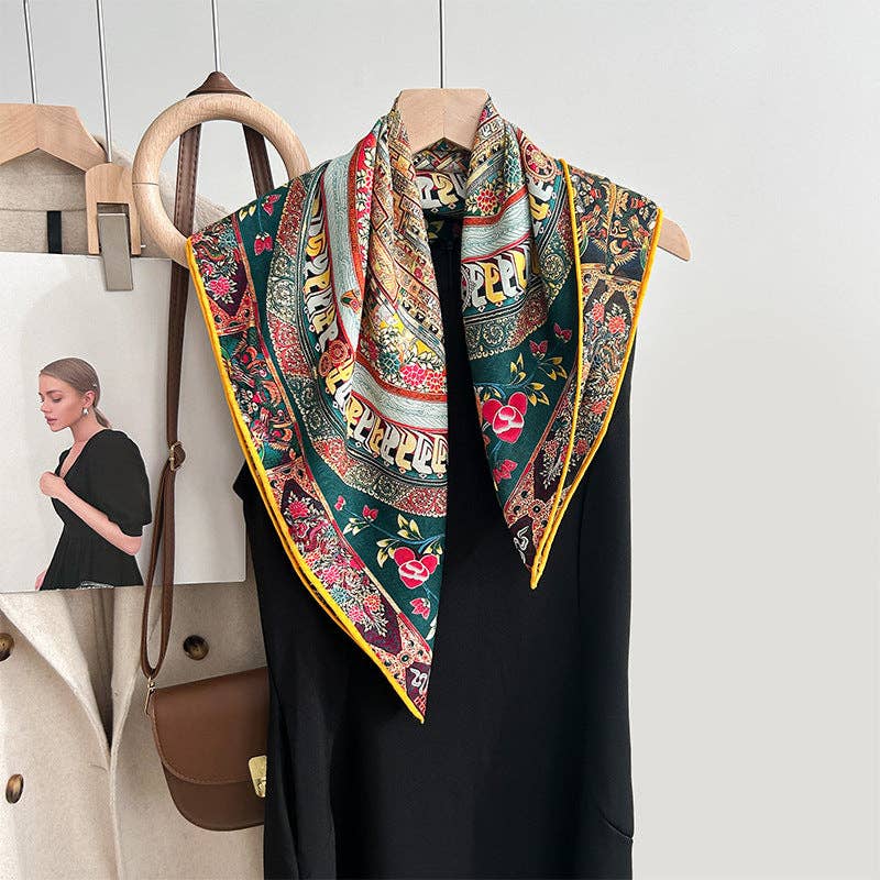 Marayn - Wholesale Scarf - Women's - Luxury Silk  Wool Scarf Chic Style 20254